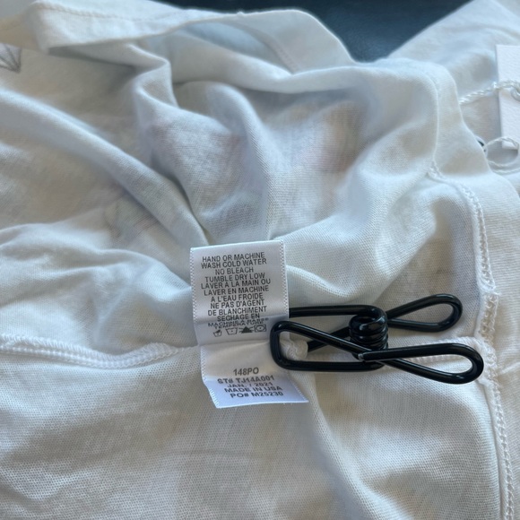 Wildfox Hands Off Chrissy V-neck T-shirt | White - Picture 9 of 10